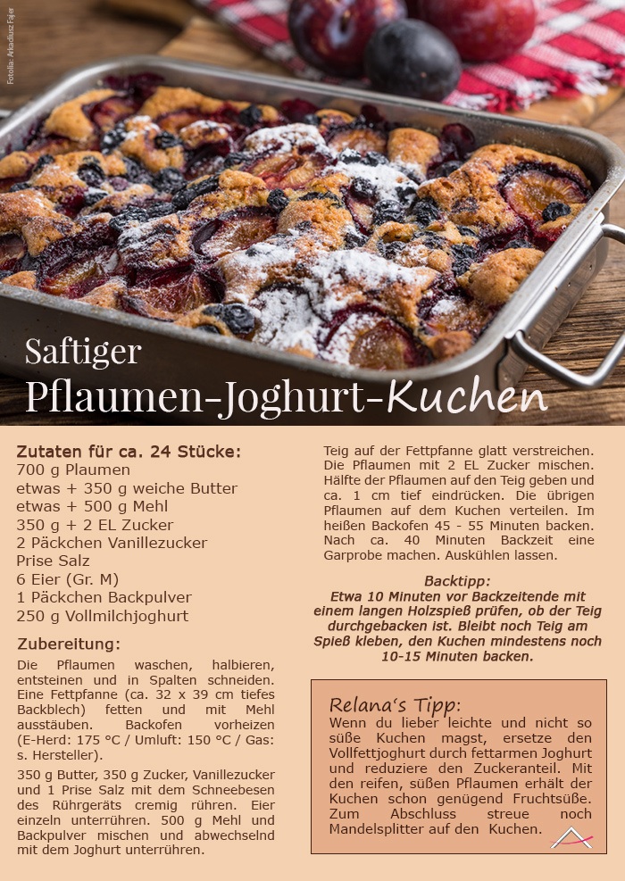 Pflaumen Joghurt Kuchen Rezept