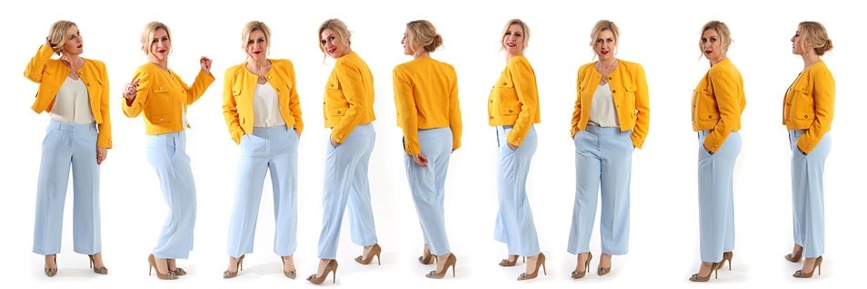 Yellow Blazer moderne Culotte Relana Dombetzki ALDO Magazin