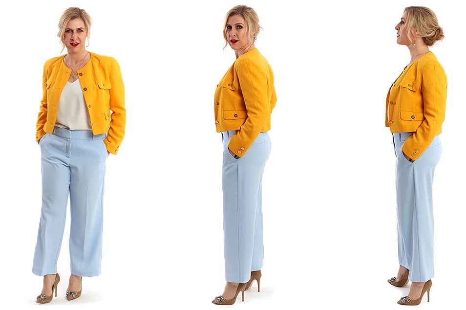 Yellow Blazer moderne Culotte Relana Dombetzki ALDO Magazin