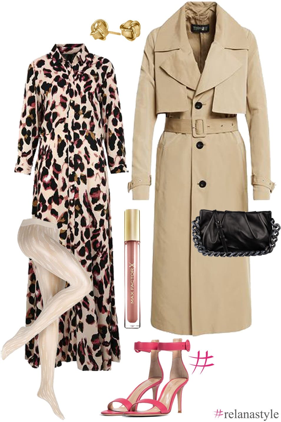 Outfit Inspiration Trenchcoat relanastyle Relana Dombetzki ALDO Magazin