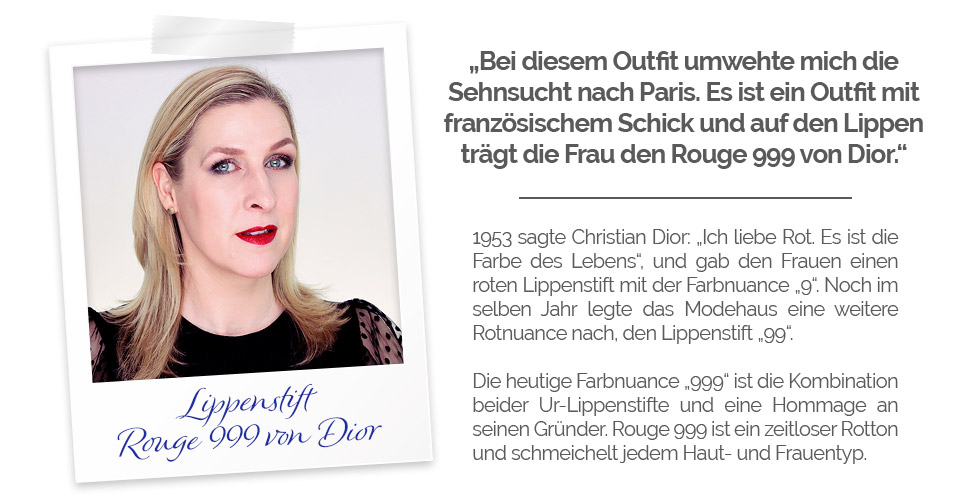 Outfit Inspiration weiße Bluse Dior rouge 999 relanastyle Relana Dombetzki ALDO Magazin