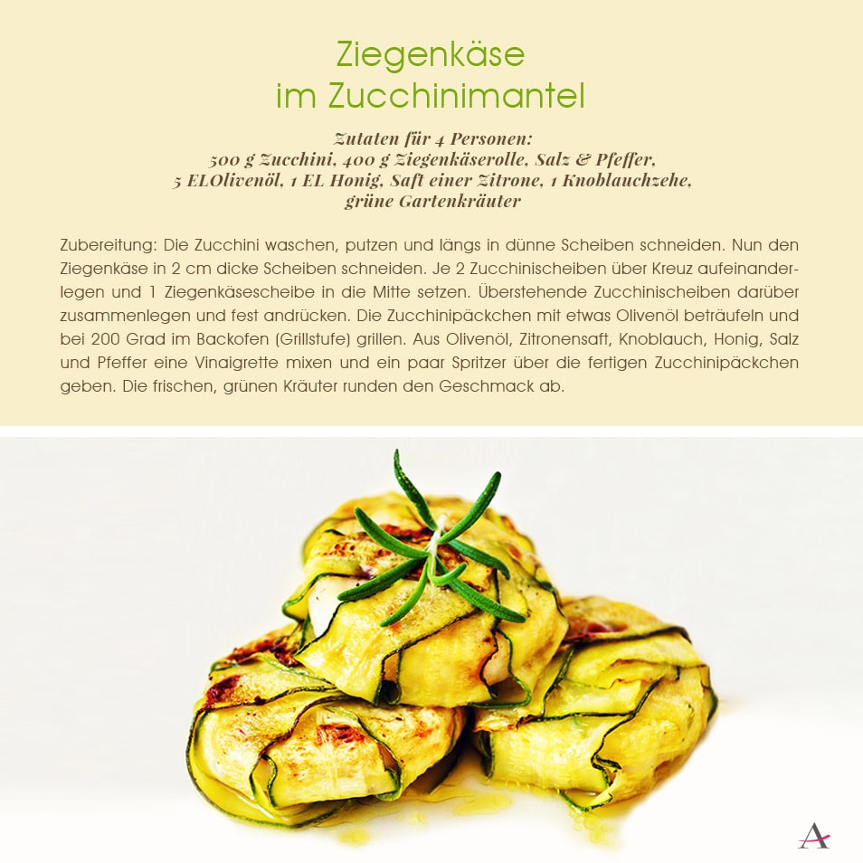 Gartenfest Zucchinimantel Rezept Relana Dombetzki ALDO Magazin